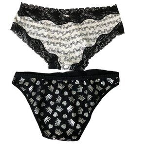 EXPRESS‎ LACE/COTTON PACK OF TWO BIKINI XS NEW WITH TAG